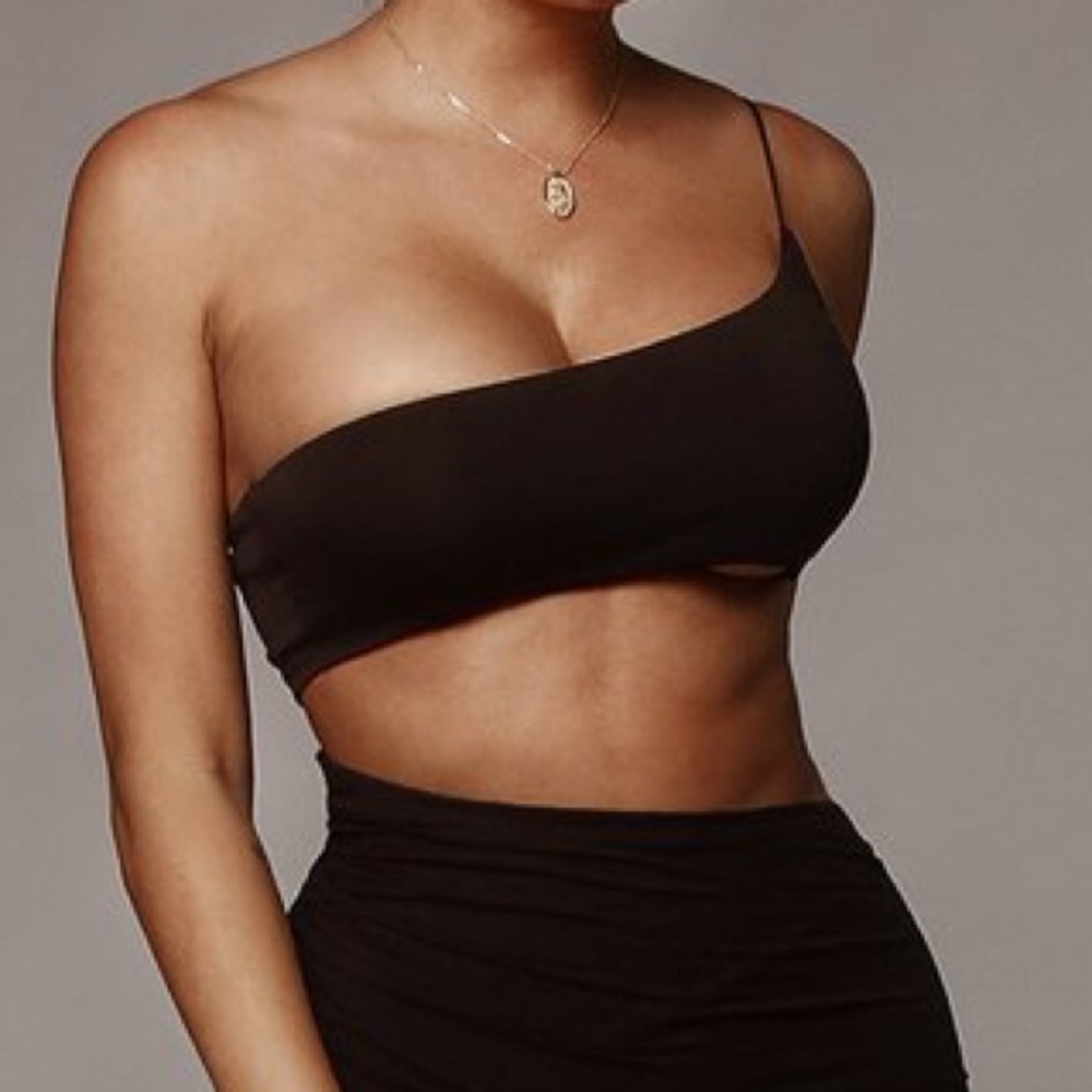 JLUXLABEL Black Crop Top